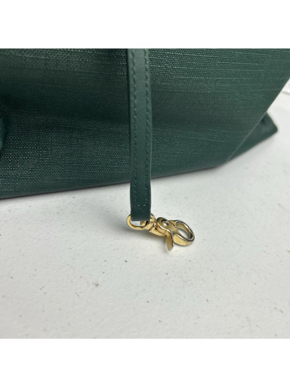 DAGNE DOVER Signature Legend Green Coated Canvas Large Laptop Tote Bag - Picture 16 of 16